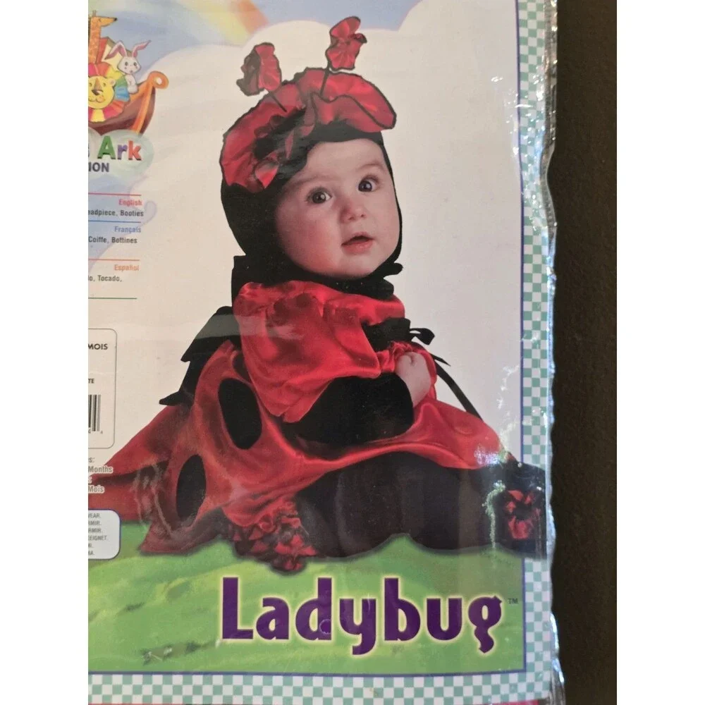 Rubie's Baby Ladybug Halloween Costume 6M 12M Months 4 Piece New in Package C5